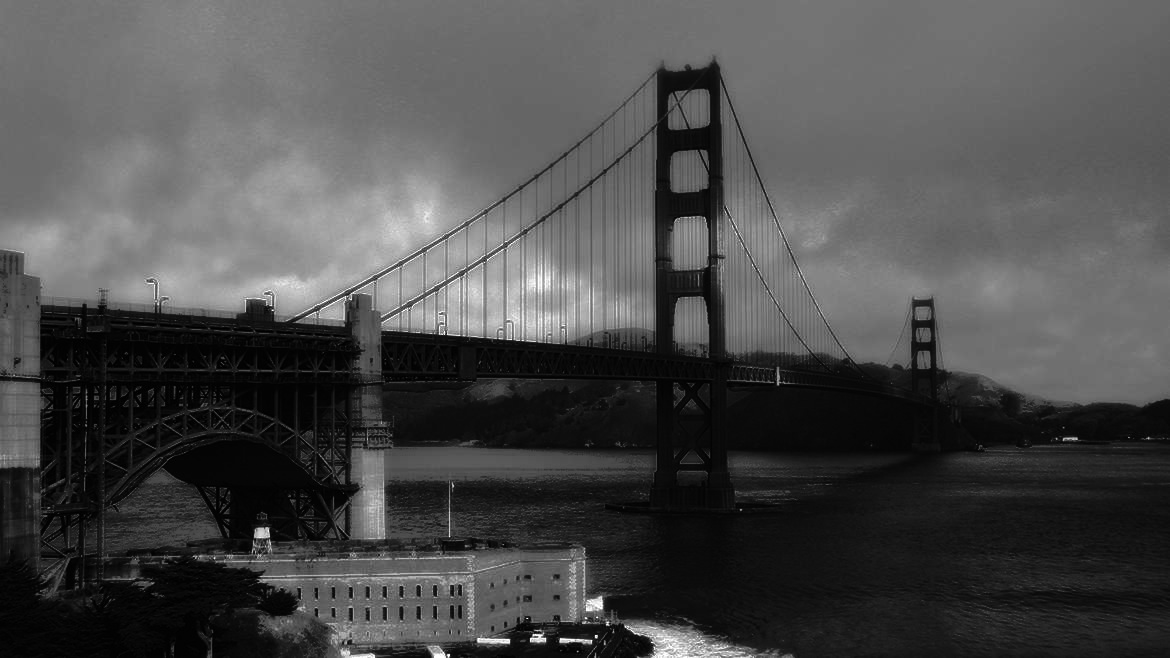 Golden Gate Bridge BW