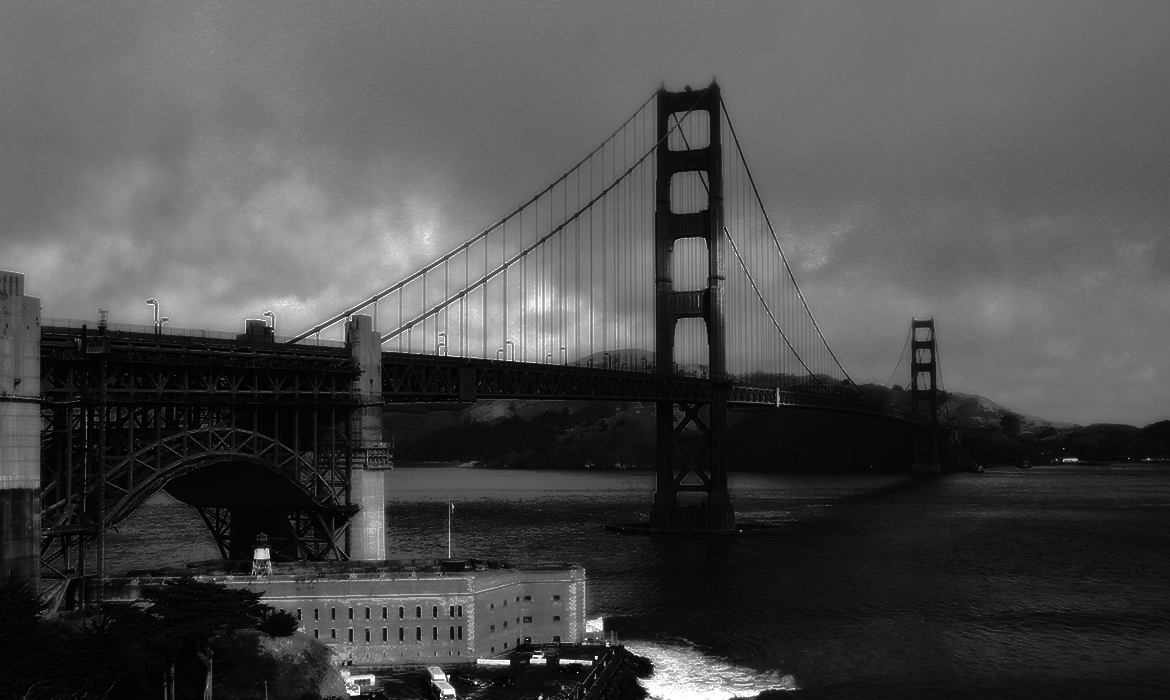 Golden Gate Bridge BW