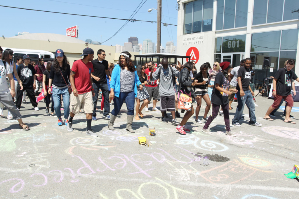 Students Walking on Campus Grounds