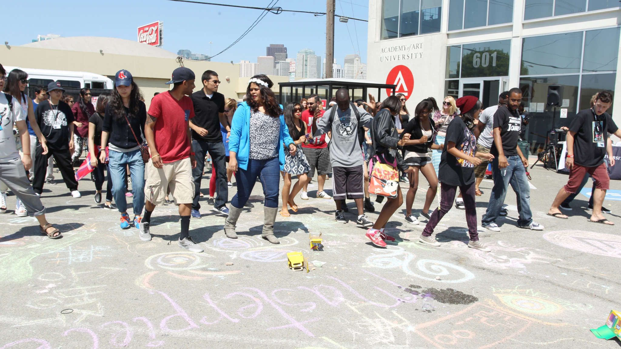 Students Walking on Campus Grounds