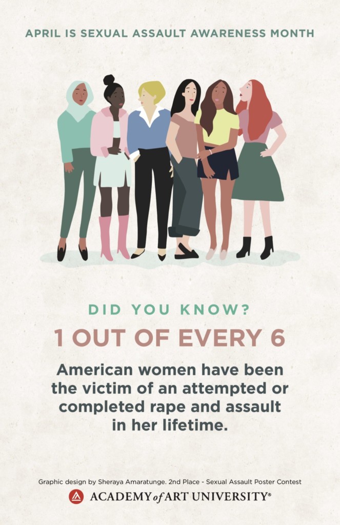 Sexual Assault Awareness Month Poster by Sheraya Amaratunge