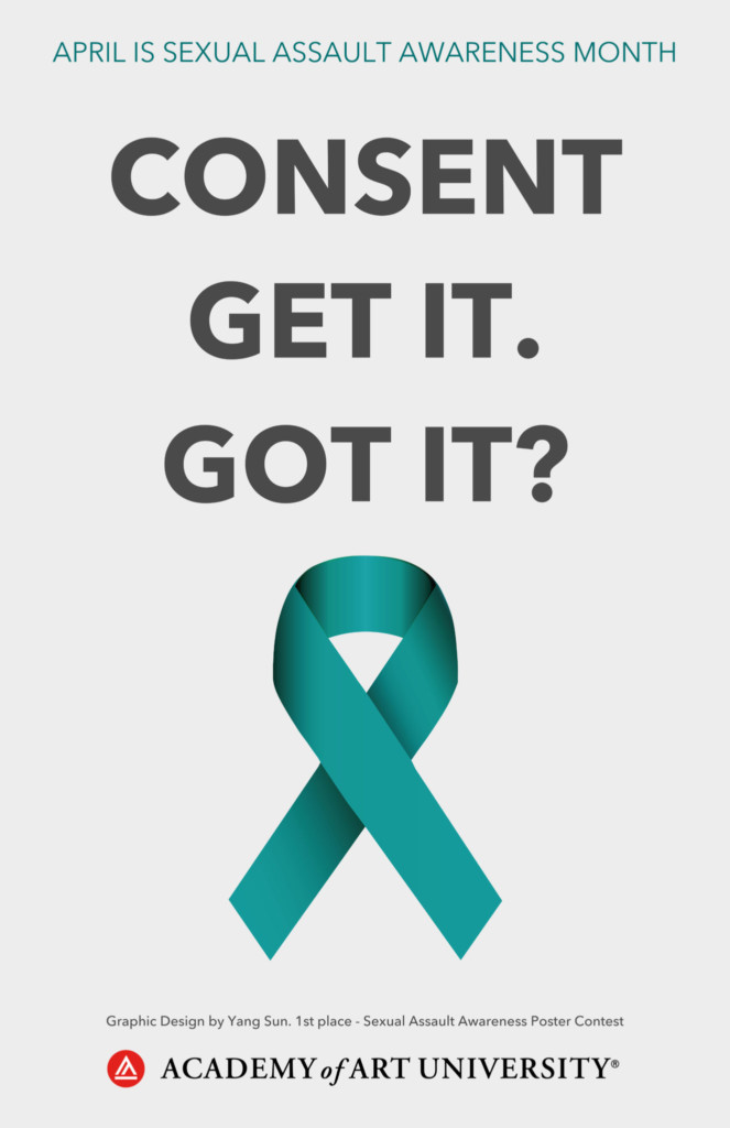 Sexual Assault Awareness Month Poster by Yang Sun