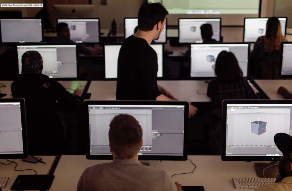 Academy students in computer lab