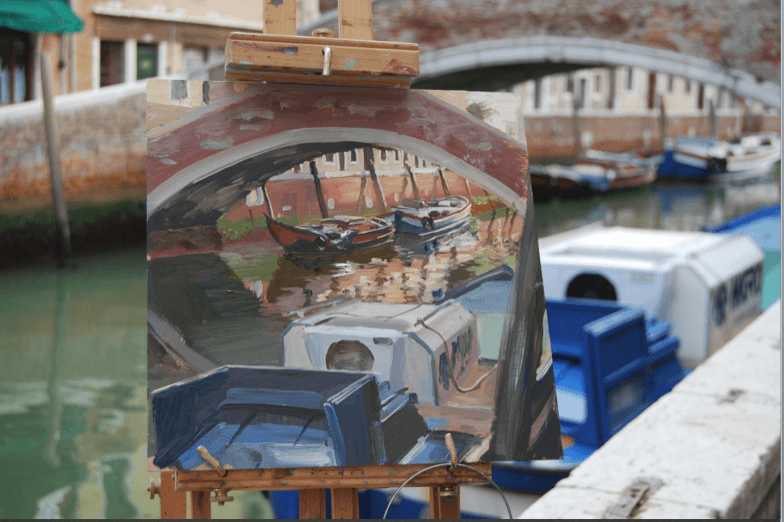 study abroad Canal of Venice painting