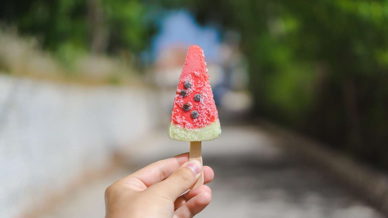 summer treat watermelon popsicle