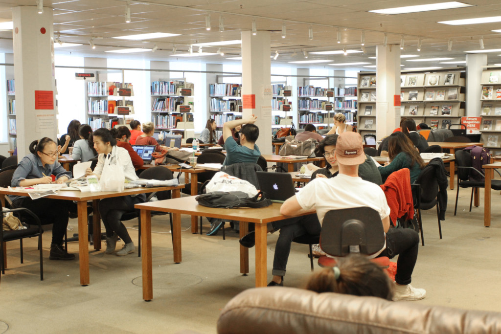 Students in Academy Library