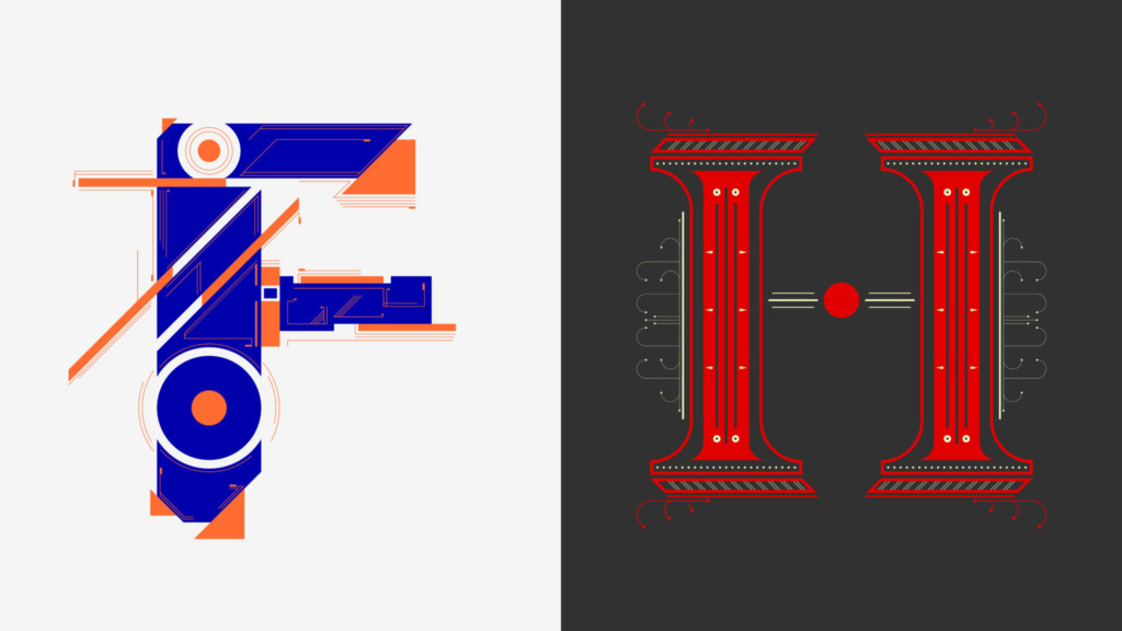 Typography design by MFA student Juan Manuel Corredor