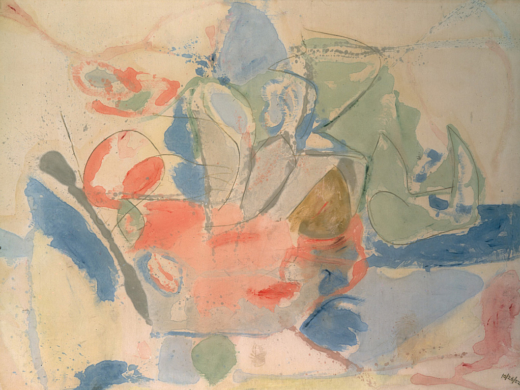 Mountains and Sea (1952) by Helen Frankenthaler