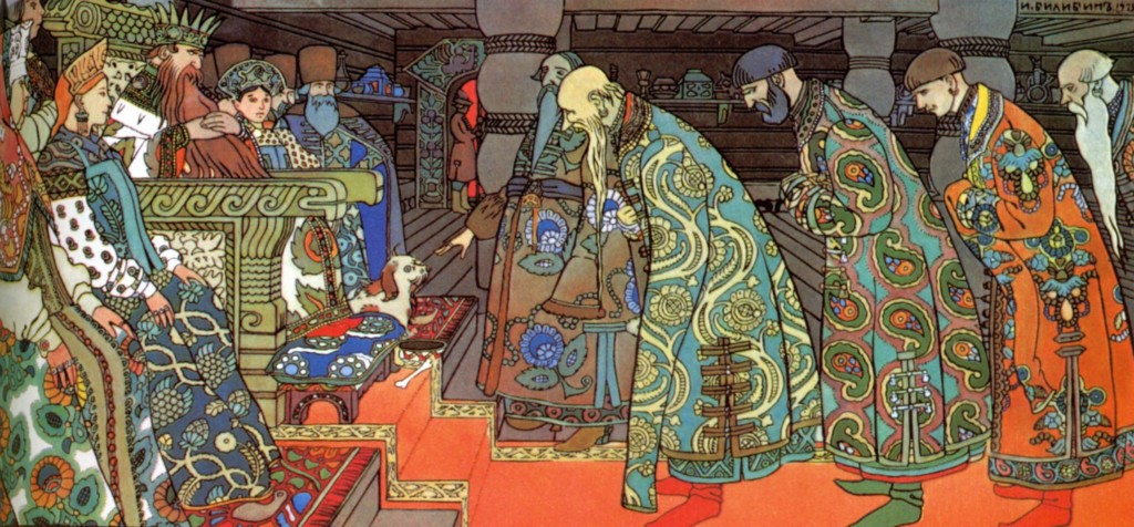 The Merchants Visit Tsar Saltan by Ivan Bilbin