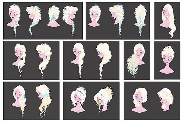 Elsa Hair Design 1 by Brittney Lee