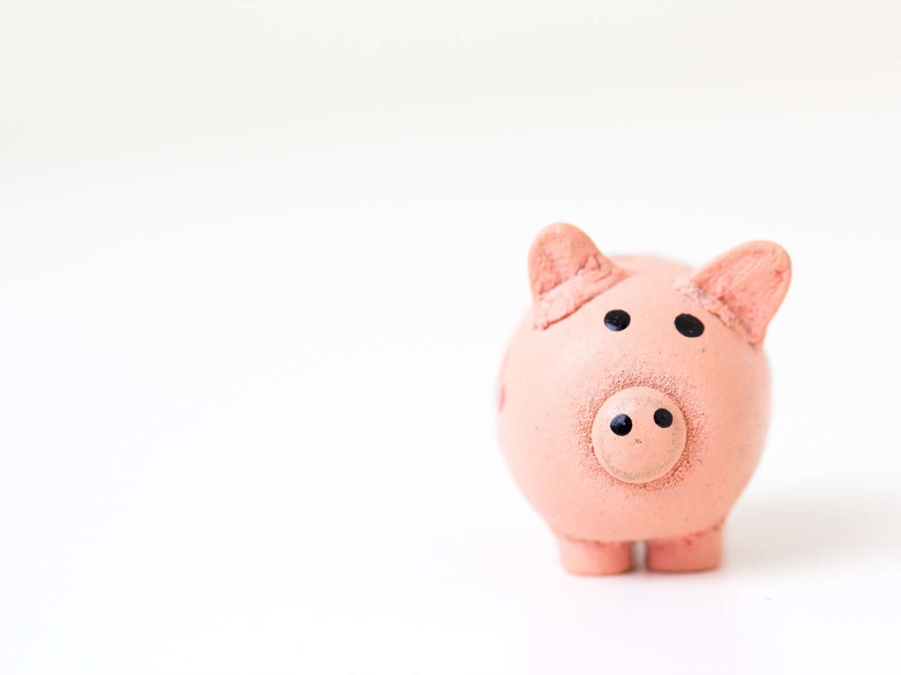 a piggy bank on a white background