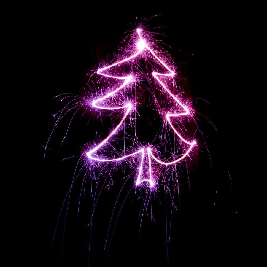 Christmas Tree Purple