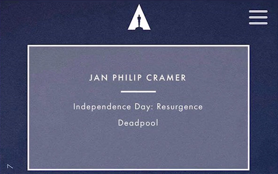 Jan Philip Cramer - Oscars 2017 Invitation