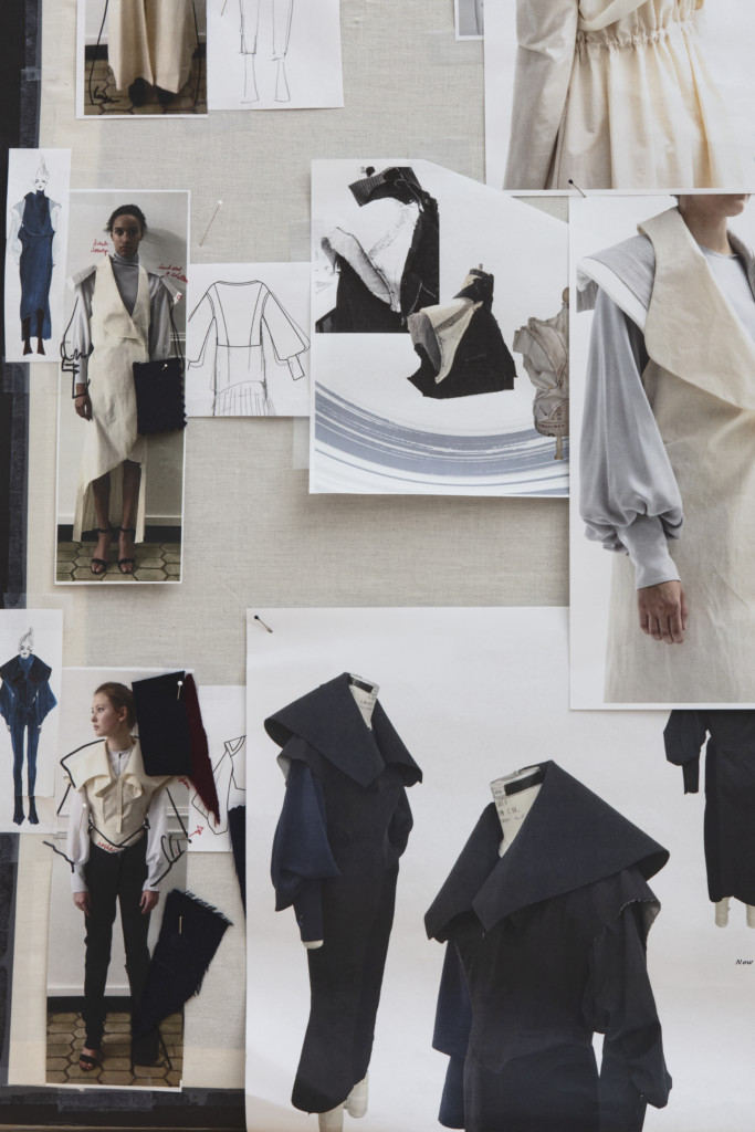 Design boards by Academy Fashion students Yue Shen and Mingyang Zhang