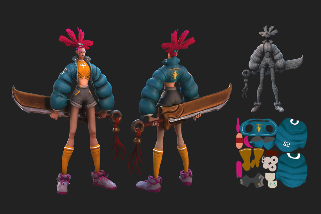 Character Model by Game Development BFA student Taibin Zhang