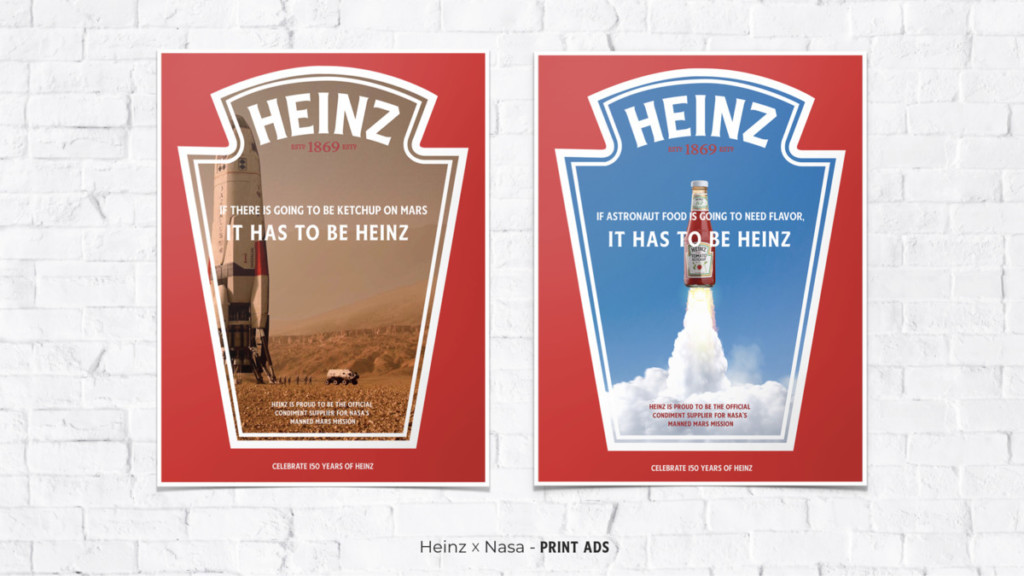 "Heinz x Nasa" by School of Advertising MFA student Yash Ram