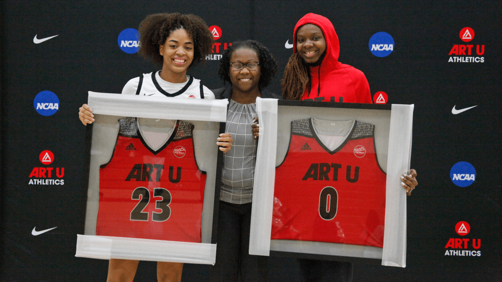 WBB Senior Day with Chanel Stuart & Ladun Akako (photo by Rob Garcia)